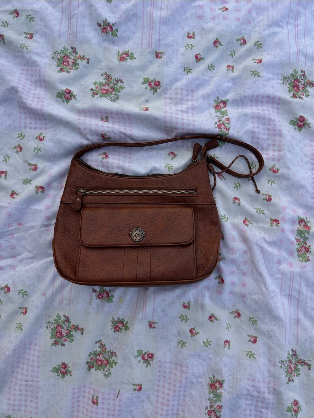 Leather Bags | White Mountain Classic Brown Leather Shoulder Bag